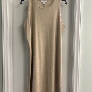 Tan ribbed dress from Nine West